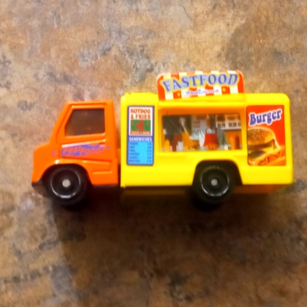Fast Food Toy Truck - Yellow and Orange Kids Play Vehicle